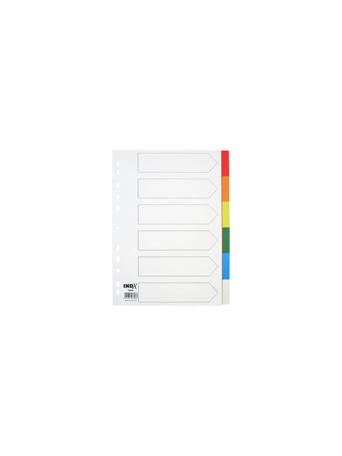 Intercalaires A4 6 touches polypro - Le lot de 2 jeux