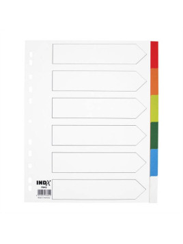 Intercalaires A4+ 6 touches polypro - Le lot de 2 jeux