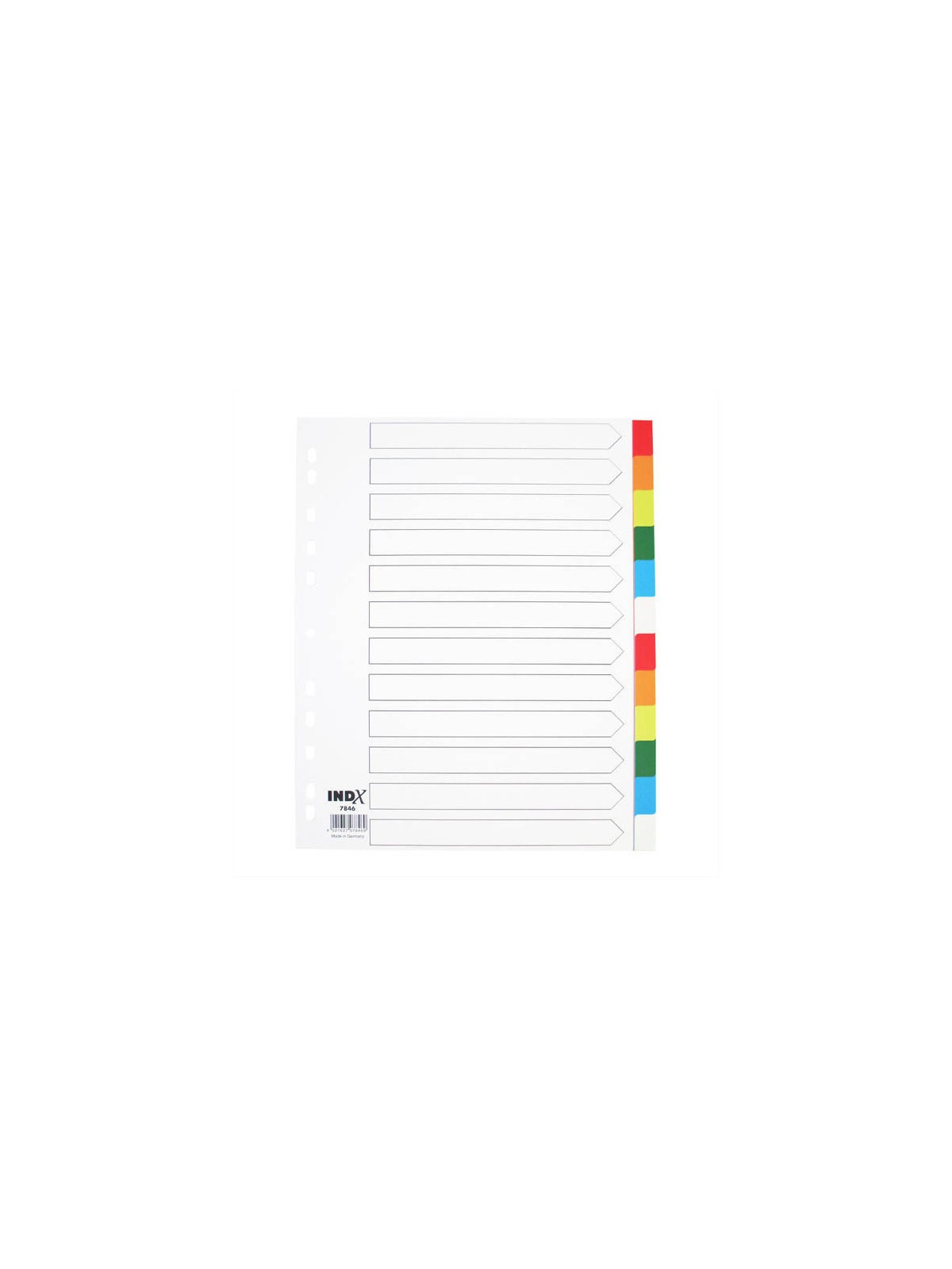 Intercalaires A4+ 12 touches polypro - Le lot de 2 jeux