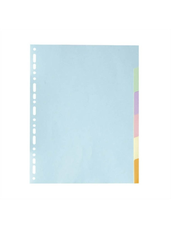 Intercalaires A4+ 6 touches - Carte recyclée 180g - Le lot de 2 jeux