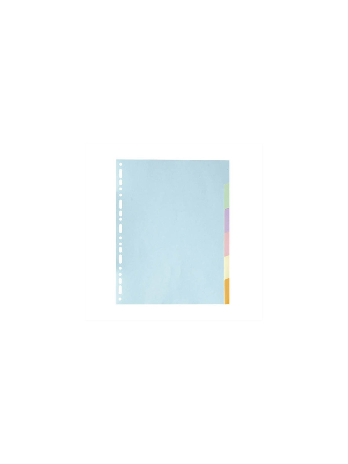 Intercalaires A4+ 6 touches - Carte recyclée 180g - Le lot de 2 jeux
