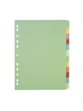 Intercalaires A4+ 12 touches - Carte recyclée 180g - Le lot de 2 jeux