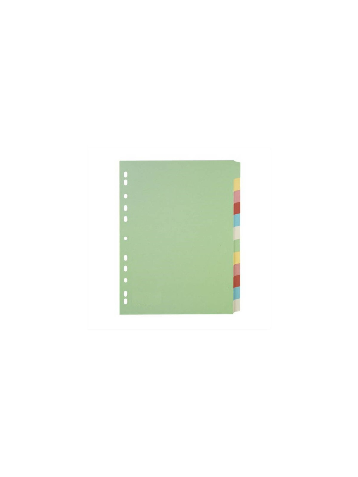 Intercalaires A4+ 12 touches - Carte recyclée 180g - Le lot de 2 jeux