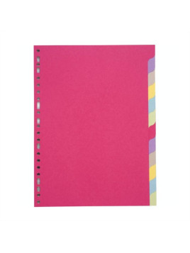 Intercalaires A4 12 touches - Carte recyclée 180g - Le lot de 2 jeux