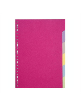 Intercalaires A4 6 touches - Carte recyclée 180g - Le lot de 2 jeux