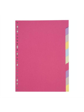Intercalaires A4 10 touches - Carte recyclée 180g - Le lot de 2 jeux
