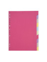 Intercalaires A4 10 touches - Carte recyclée 180g - Le lot de 2 jeux