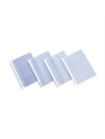 Pochettes perforées transparentes lisses - Polypro 7/100e - Lot de 50