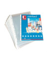 Pochettes perforées transparentes grainées - Polypro 7/100e - Lot de 50