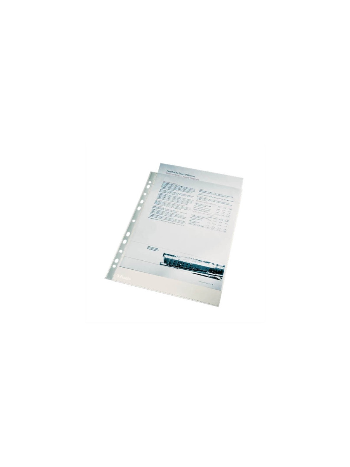 Pochettes Premium perforées transparentes lisses - Polypro 12/100e - Lot de 50