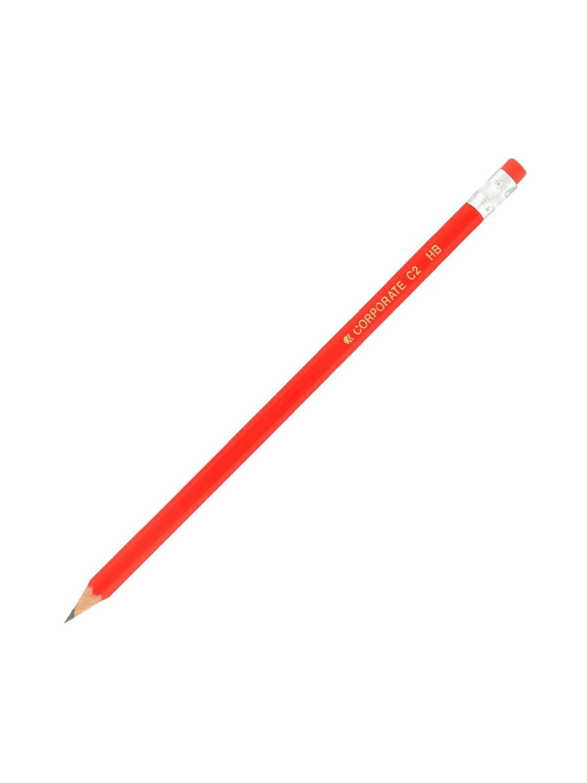 Crayon à papier graphite HB avec gomme - La boite de 12