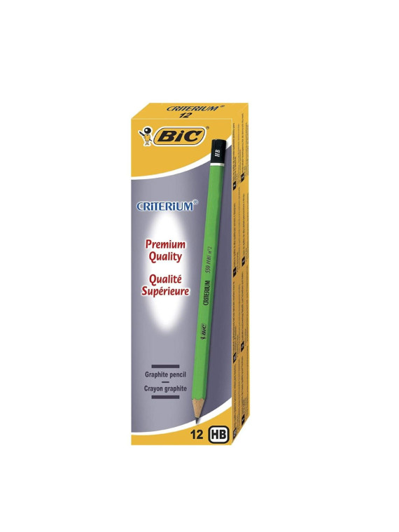 Crayon papier graphite BIC Criterium 550 HB - Le lot de 12
