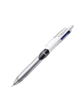 Stylo bille BIC 4 couleurs Multifonction rétractable + mine graphite - Gomme intégrée