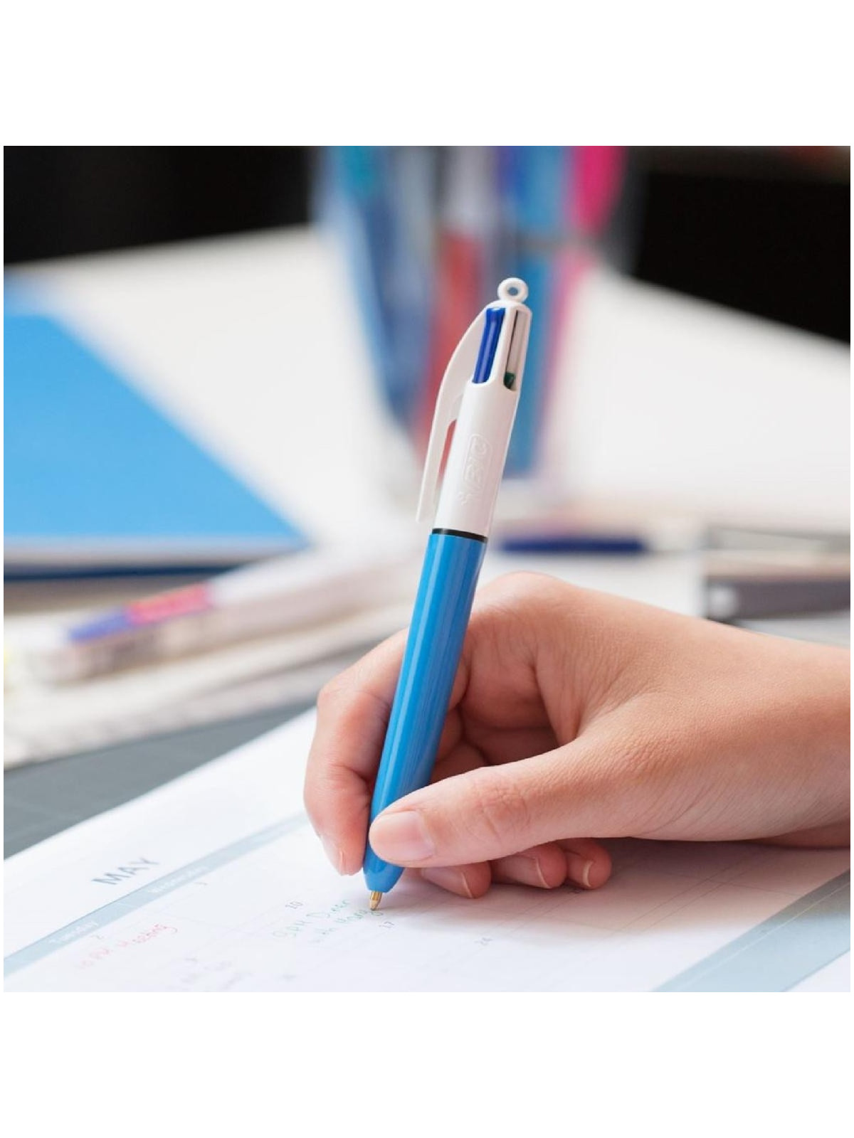 Stylo bille BIC 4 couleurs Original rétractable - Pointe moyenne