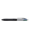 Stylo bille BIC 4 couleurs Grip Pro rétractable - Pointe moyenne