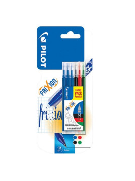 Lot de 6 recharges encre gel pour stylo roller effaçable Pilot FriXion Ball