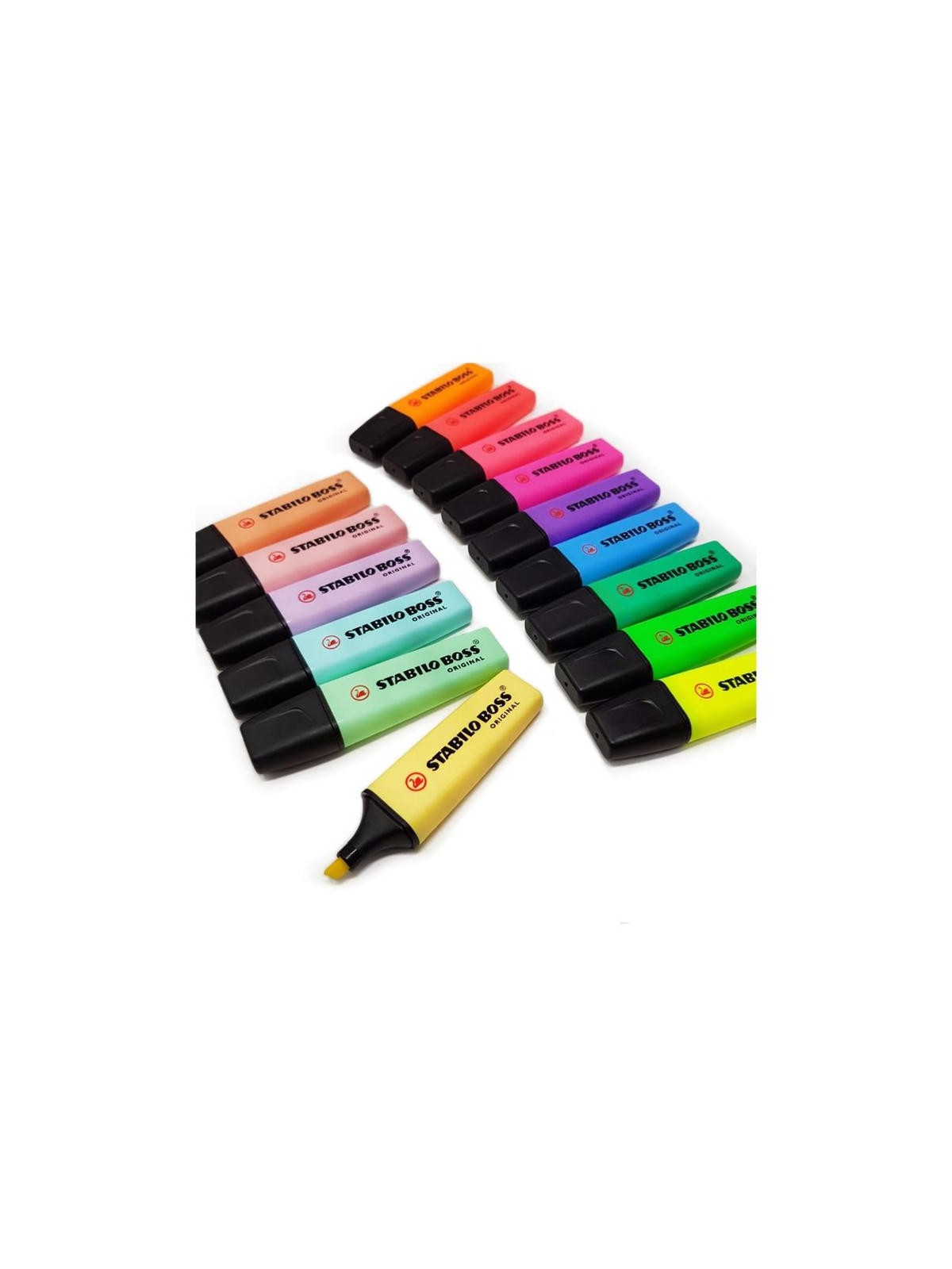 Surligneurs Stabilo Boss Original - Le pot de 6 coloris assortis