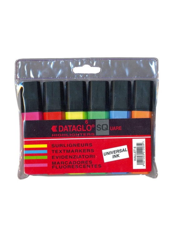 Pochette de 6 surligneurs économiques classiques - Assortis