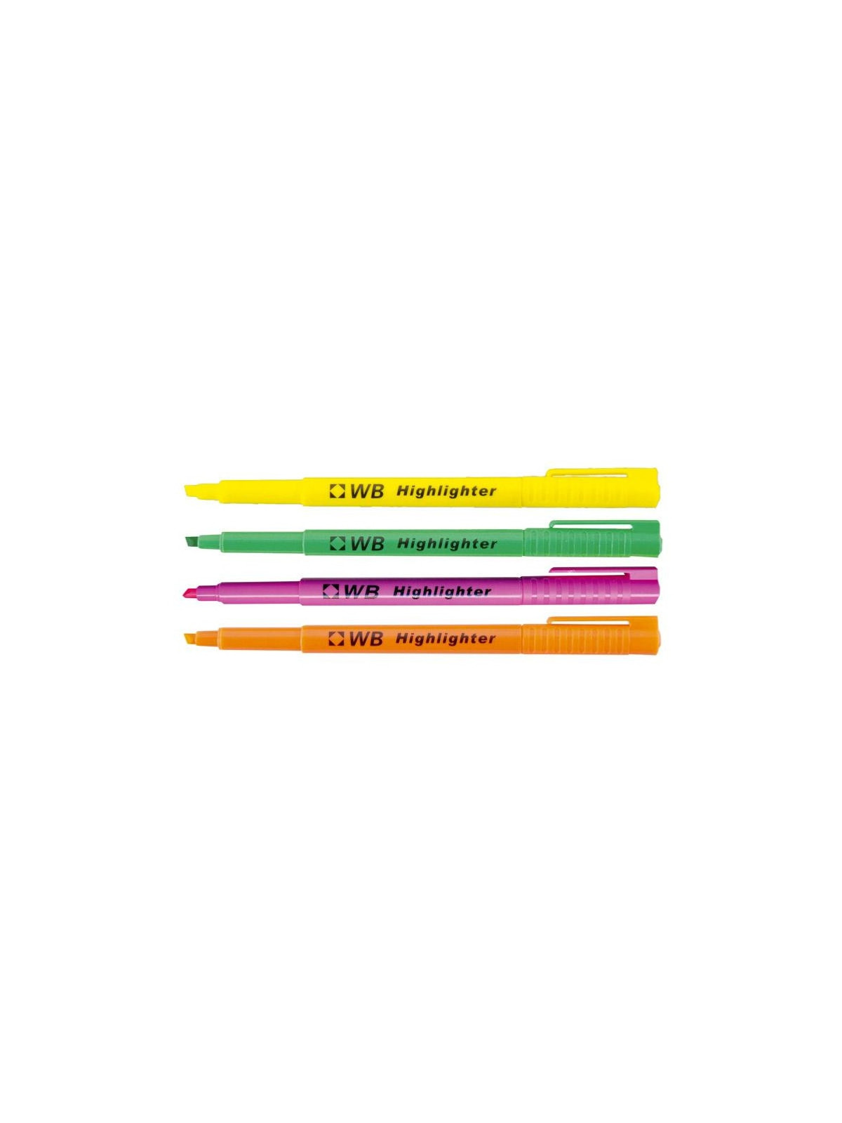 Pochette de 4 surligneurs économiques de poche