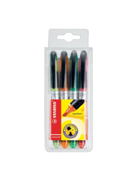 Pochette de 4 surligneurs Stabilo Navigator - Assortis