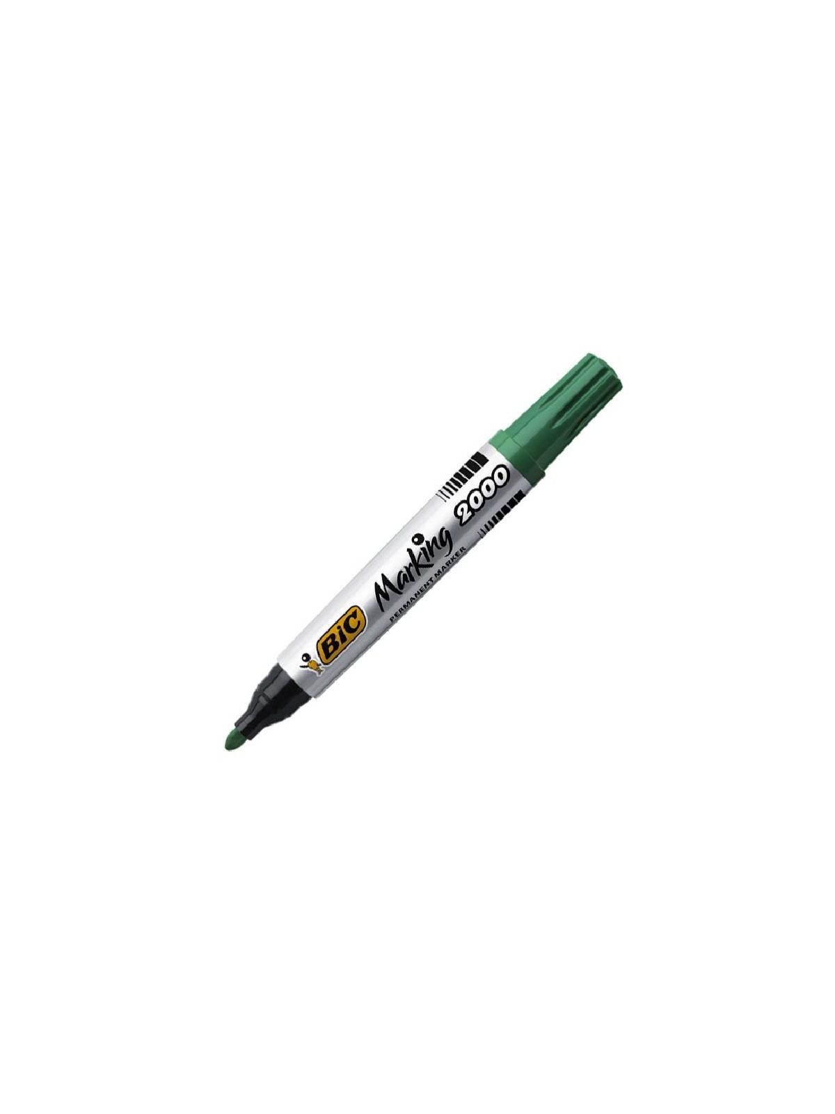 Pochette de 4 marqueurs permanents Bic Marking 2000 - Pointe ogive - Assortiment