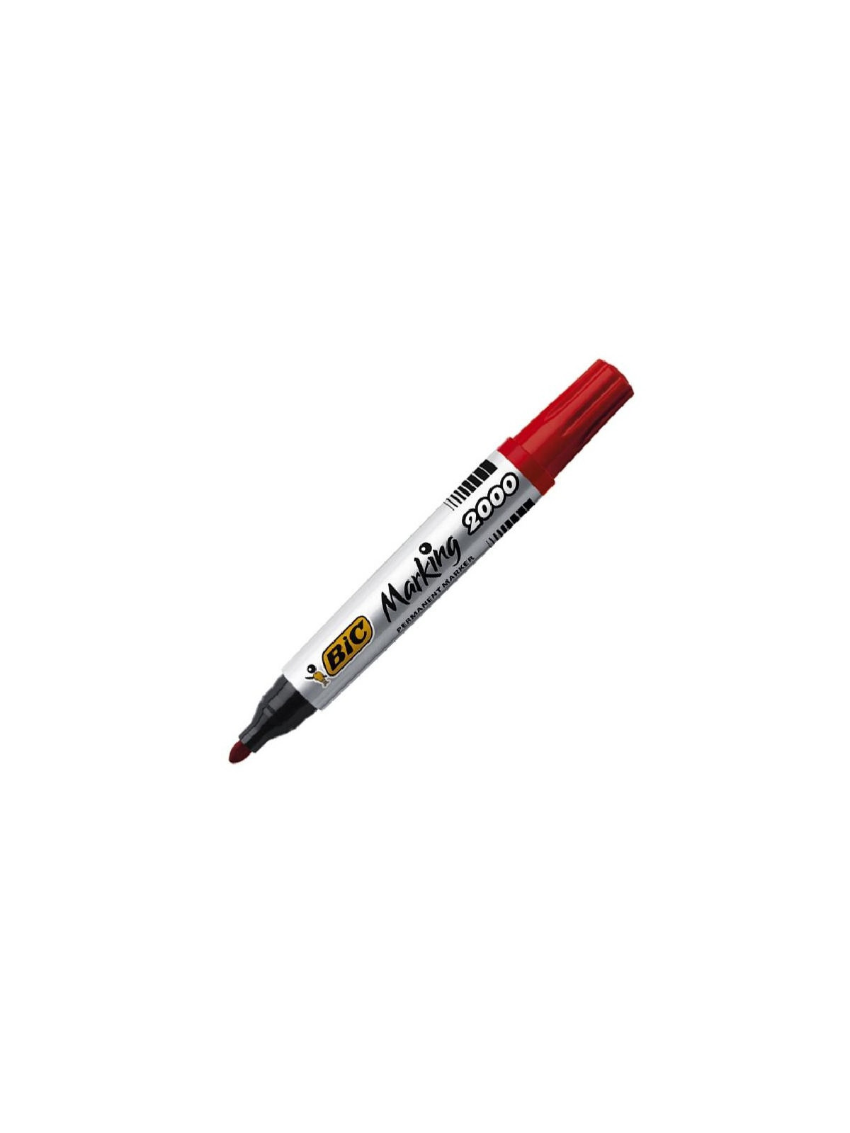 Pochette de 4 marqueurs permanents Bic Marking 2000 - Pointe ogive - Assortiment