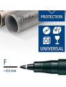 Pochette de 4 stylos feutre permanents STAEDTLER Lumocolor - Pointe fine - Assortiment