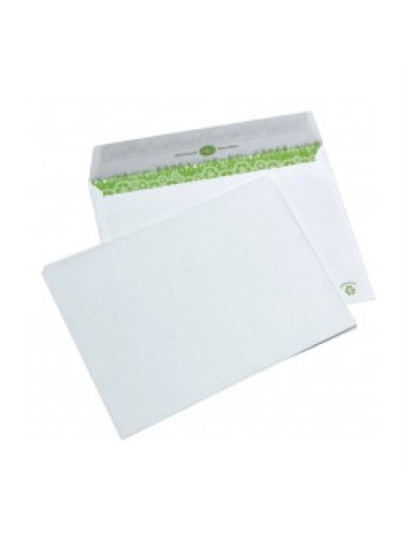 Enveloppes blanches recylées 162 x 229 mm (C5) - 80g - Sans fenêtre - Lot de 50