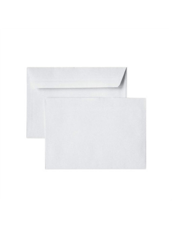 Enveloppes blanches 114 x 162 mm (C6) - 80g - Sans fenêtre - Lot de 50