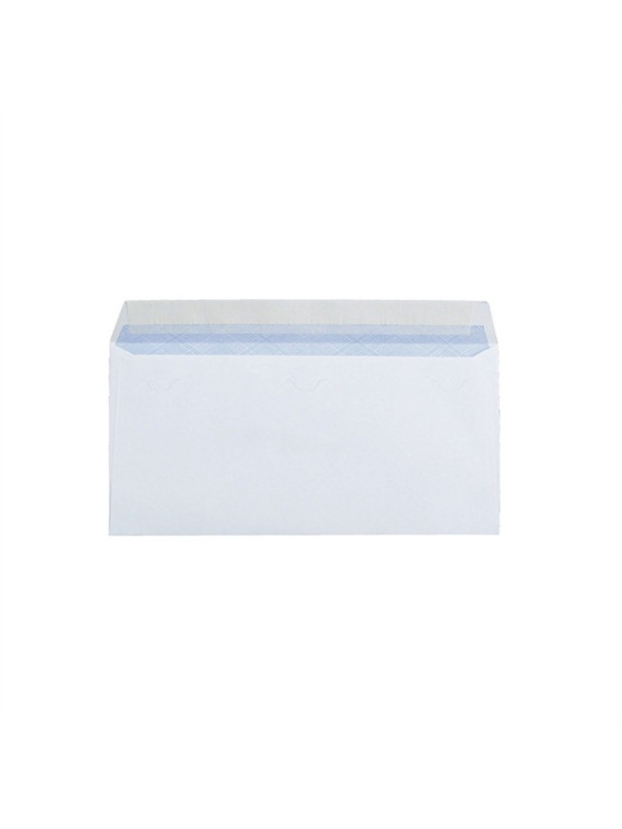 Enveloppes blanches 110 x 220 mm (DL) - 90g - Sans fenêtre - Le lot de 50