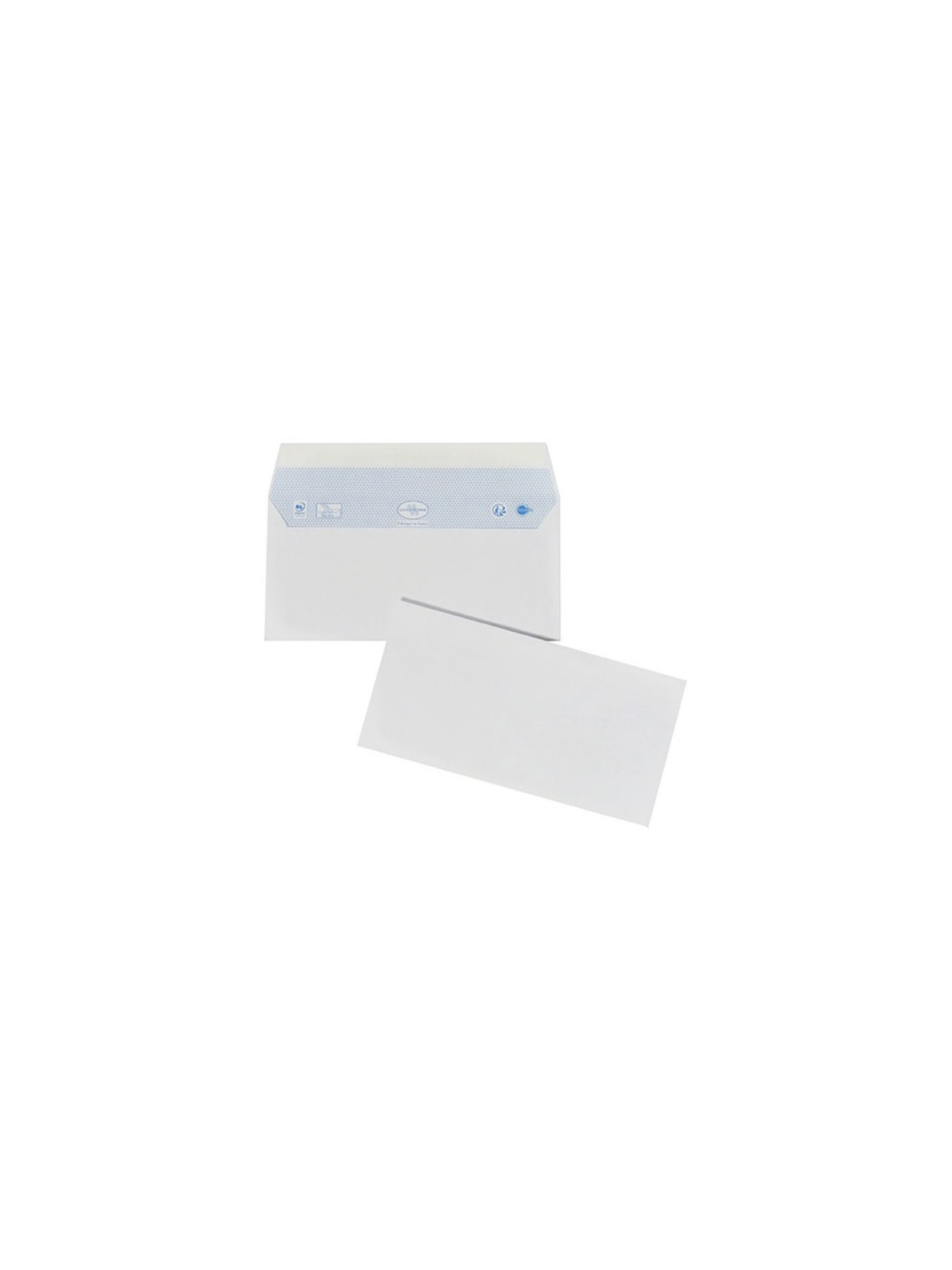 Enveloppes blanches 110 x 220 mm (DL) - 90g - Sans fenêtre - Le lot de 50