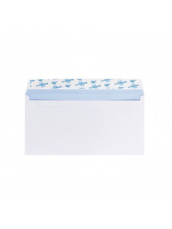 Enveloppes blanches 110 x 220 mm (DL) - 90g - Fenêtre 35 x 100 - Lot de 50