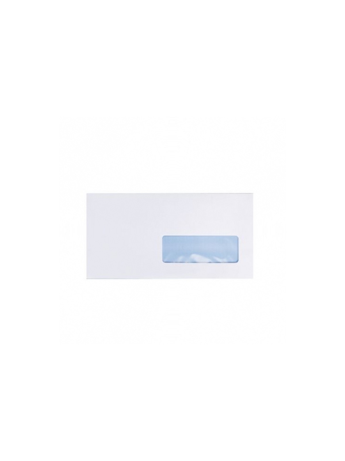 Enveloppes blanches 110 x 220 mm (DL) - 90g - Fenêtre 35 x 100 - Lot de 50