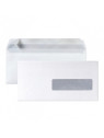 Enveloppes blanches 110 x 220 mm (DL) - 80g - Fenêtre 35 x 100 - Lot de 50