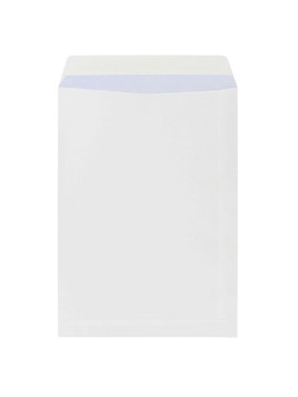 Enveloppes blanches recyclées 229 x 324 mm (C4) - 90g - Sans fenêtre - Lot de 50