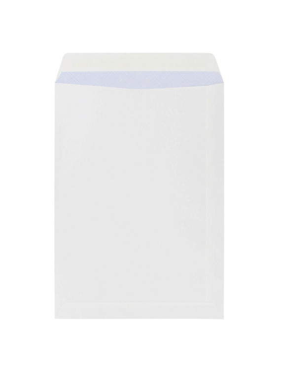 Enveloppes blanches recyclées 229 x 324 mm (C4) - 90g - Sans fenêtre - Lot de 50