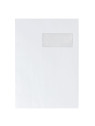 Enveloppes blanches recyclées 229 x 324 mm (C4) - 90g - Fenêtre 50 x 100 mm - Lot de 50
