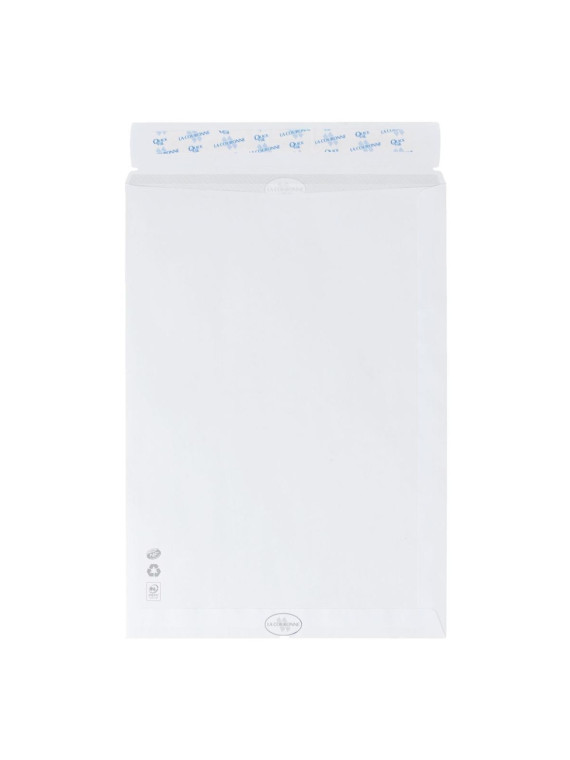 Enveloppes blanches recyclées 229 x 324 mm (C4) - 90g - Fenêtre 50 x 100 mm - Lot de 50