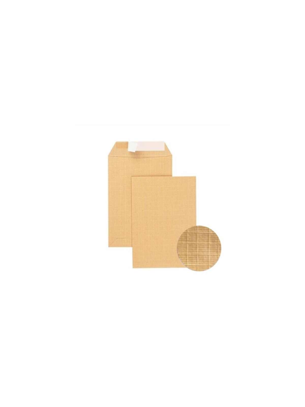 Pochette Kraft brun 162 x 229 mm (C5) 90g - Sans fenêtre - Lot de 50