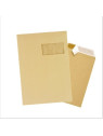 Pochette Kraft brun 229 x 324 mm (C4) 90g - Fenêtre 50 x100 - Lot de 50