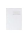 Enveloppes blanches 229 x 324 mm (C4) - 90g - Fenêtre 50 x 100 - Lot de 50