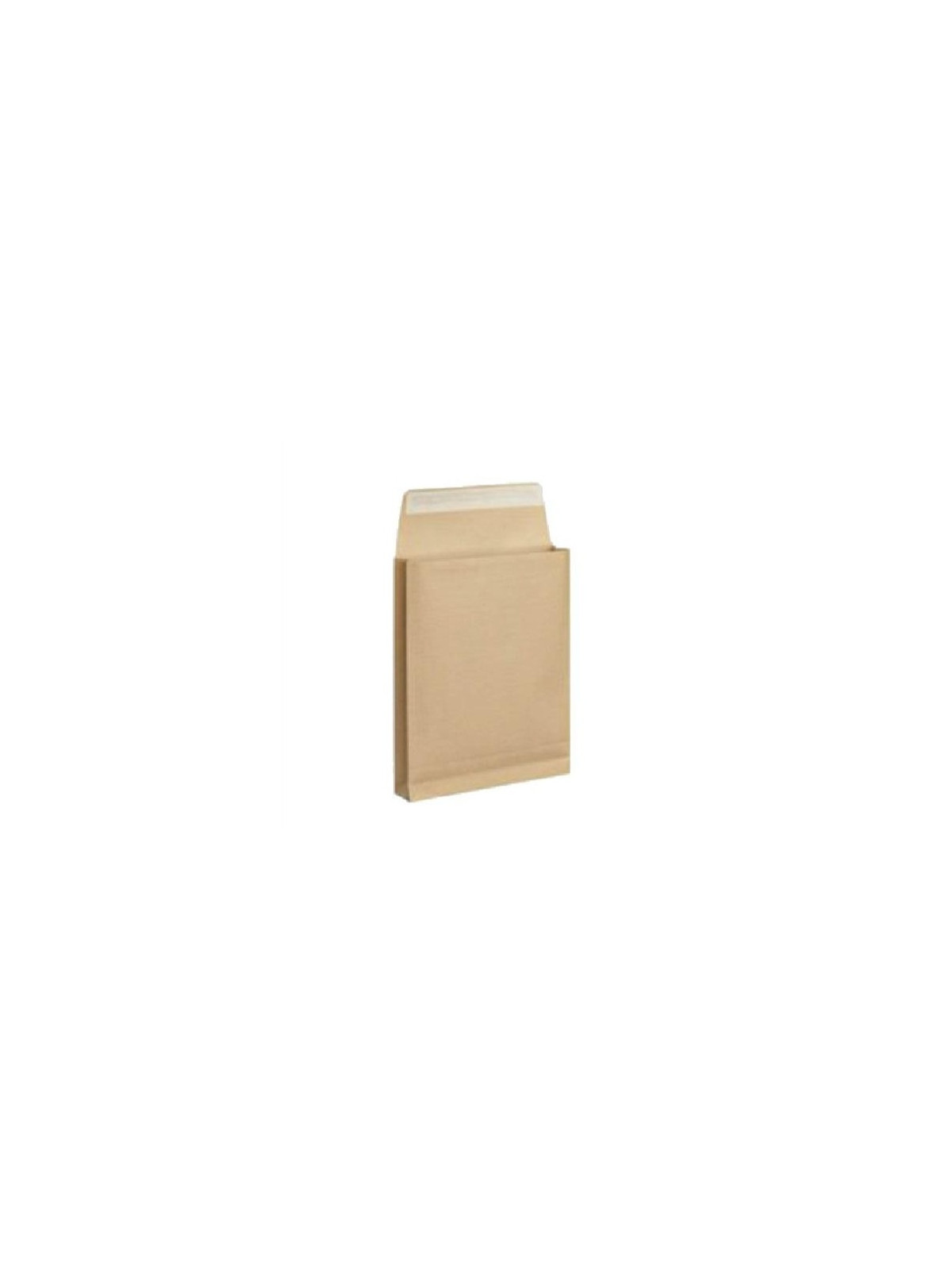 Pochette Kraft brun 162 x 229 mm avec soufflet 3cm (C5)- 120g - Sans fenêtre - Lot de 25