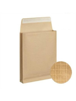Pochette Kraft armé 229 x 324 mm (C4) - 120g - Soufflet 30 mm - Sans fenêtre - Lot de 25