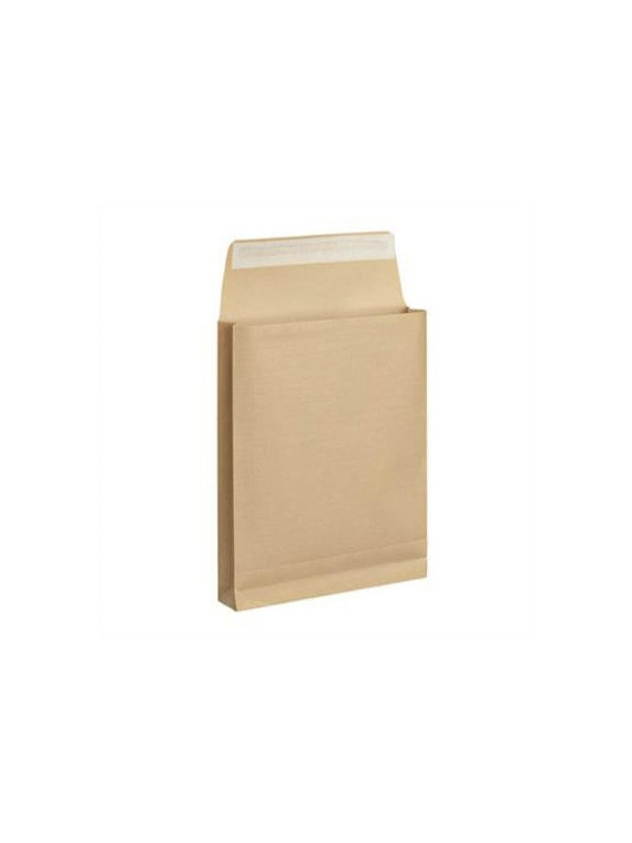 Pochette Kraft armé 229 x 324 mm (C4) - 120g - Soufflet 30 mm - Sans fenêtre - Lot de 25