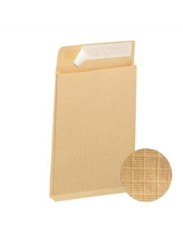 Pochette Kraft armé 176 x 250 mm (B5)- 130g - Soufflet 30 mm - Sans fenêtre - Lot de 25