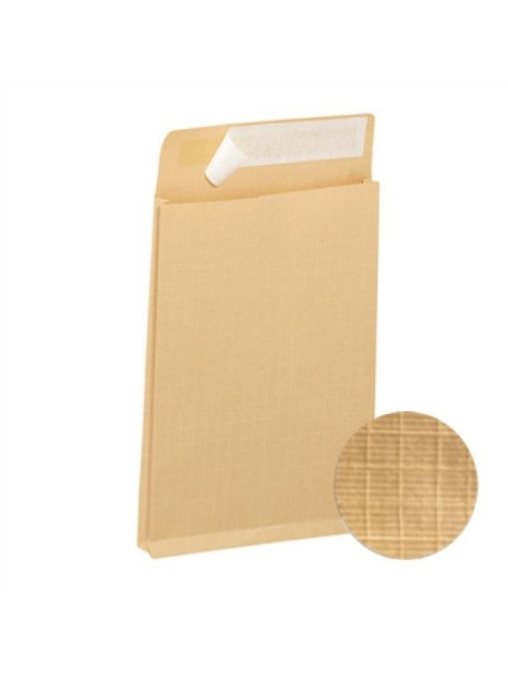 Pochette Kraft armé 176 x 250 mm (B5)- 130g - Soufflet 30 mm - Sans fenêtre - Lot de 25