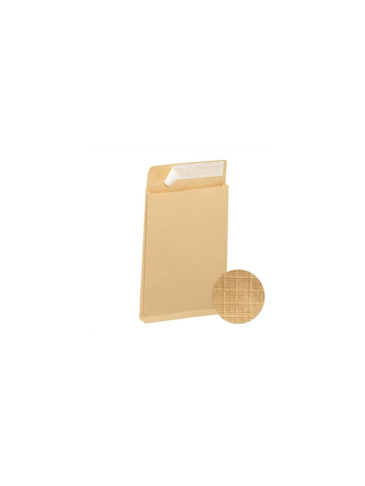 Pochette Kraft armé 176 x 250 mm (B5)- 130g - Soufflet 30 mm - Sans fenêtre - Lot de 25