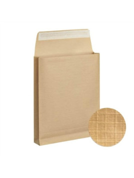Pochette Kraft armé 260 x 330 mm (24) - 130g - Soufflet 30 mm - Sans fenêtre - Lot de 25