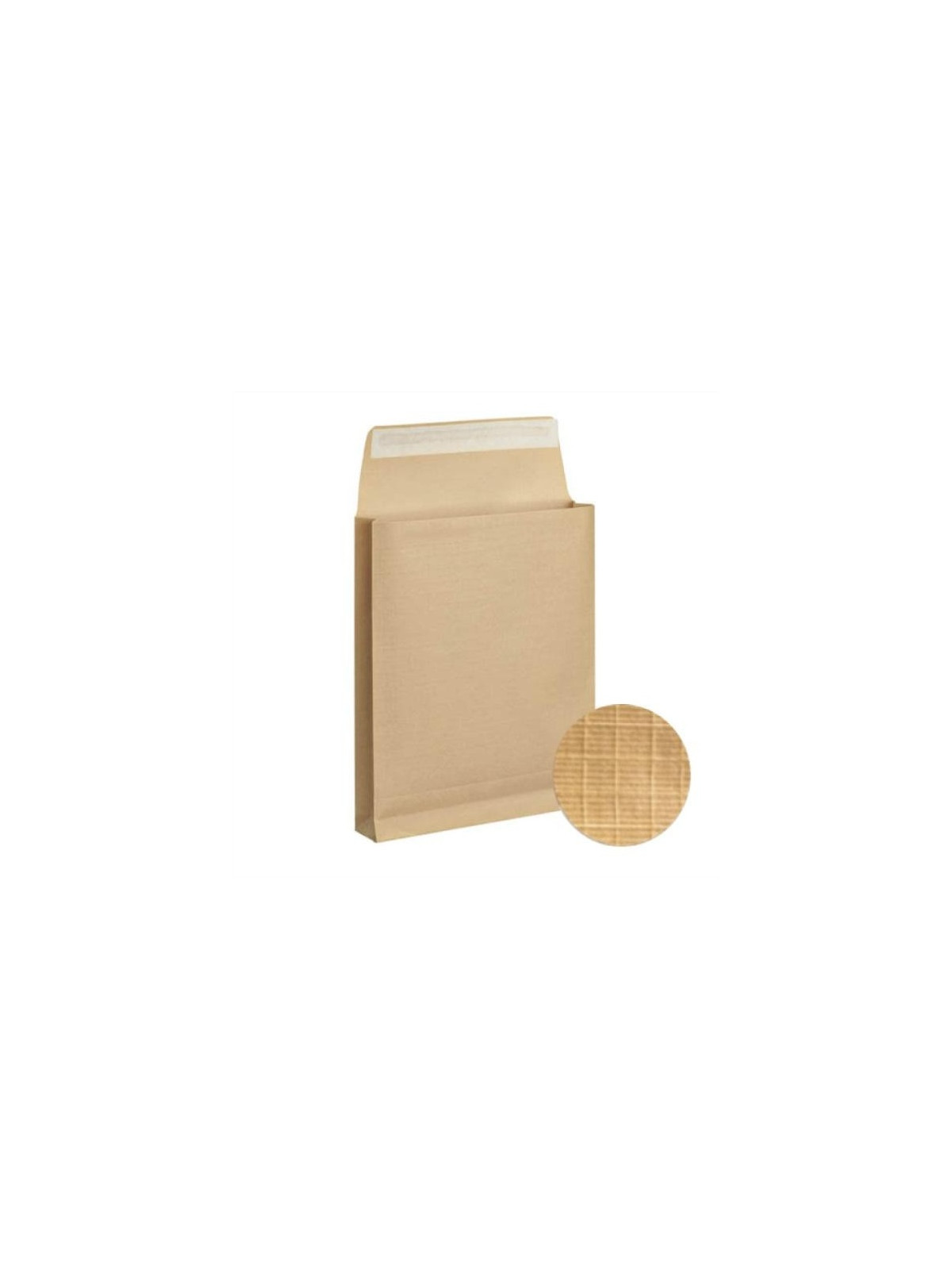 Pochette Kraft armé 260 x 330 mm (24) - 130g - Soufflet 30 mm - Sans fenêtre - Lot de 25