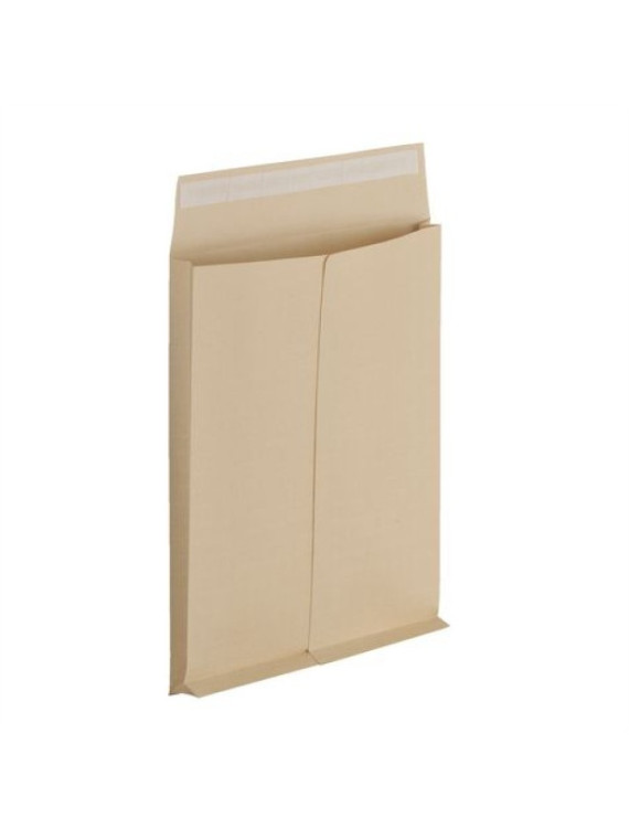 Pochette Kraft armé 260 x 330 mm (24) - 130g - Soufflet 30 mm - Sans fenêtre - Lot de 25